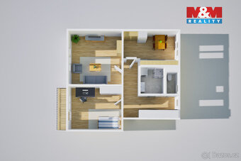 Prodej bytu 2+1, 58 m², Litvínov, ul. U Zámeckého parku - 16