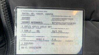 Dacia Duster 1.6 SCe 84 kW, ČR, 1. majitel - 16