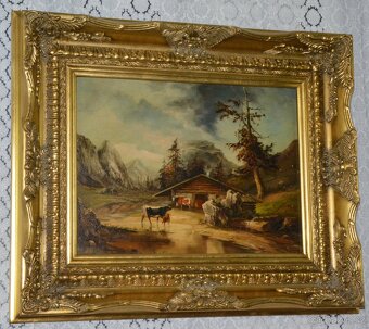 Obrazy - olej na desce - 16