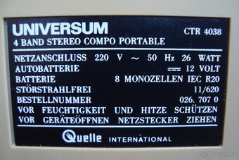 Radiomagnetofon Universum- Boombox - 16