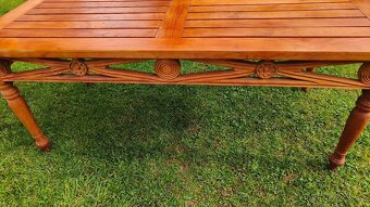 Stolek z teakového dřeva 120x55cm, výška-50cm - 16