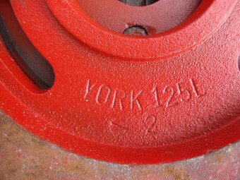Svěrák YORK 125mm červený zachovalý otočná základová deska - 16