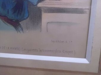 Starožitné Ručně Kolorované Litografie CHEZ AUBERT cca 1830 - 16