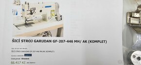šicí stroj GARUDAN-GF207-446MH - 16