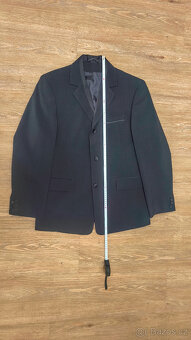 Společenský oblek, sako, vesta, kalhoty vel. 48 - 16