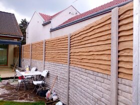 Betonové ploty Znojmo Brno - výška 200cm - 3 dekory v akci - 16