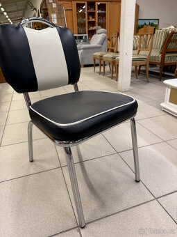 10 kusů chromovaných ,,Amerických" židlí - 16