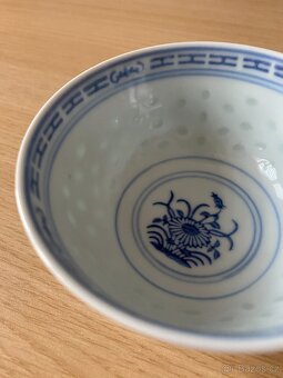 Nový šálek s podšálkem z čínského porcelánu - průsvitné boky - 16