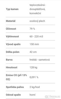 Krbová kamna MASTERFLAMME Piccolo I - 16