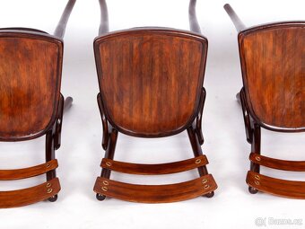 Krásné secesní jídelní +židle GT Thonet, No 654, 4 kusy. - 16