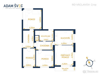 Prodej, rodinný dům 6+2, Václavov, okr. Šumperk - 16