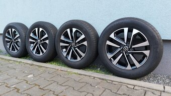 Alu kola 5x100 r15 originál vw polo letní pneu - 16