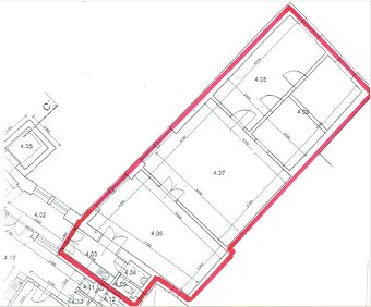 Pronájem kancelářského celku 107 m2, Masarykova - 16