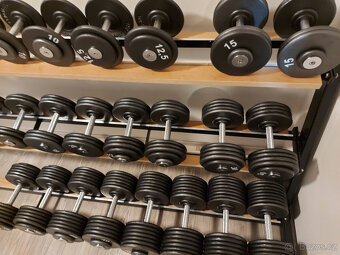 Profi pevné jednoruční činky 2,5-100kg NOVÉ - 16