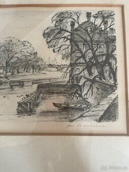 Krásná Praha-litografie,sig.Jan B.Melichar - 16