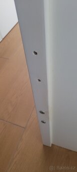 Dětská  bila postel s hvězdičkama s šuplíkem - 16