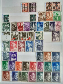 Poštovní známky v albu - protektorát - 16
