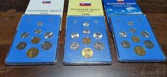 Sada oběžných mincí ČSR, USA, Slovensko. - 16