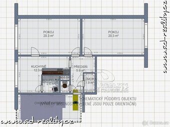 Pronájem panel bytu 2+1 s komorou [64m2] Pražské předměstí, - 16