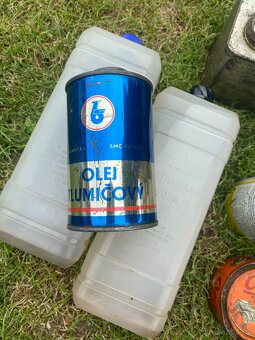 plechovka od oleje stará plechovka olej benzina retro moto - 16