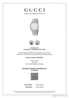 Luxusní hodinky Gucci NH25 - 16