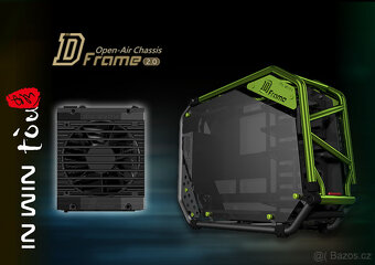 In Win D-FRAME 2.0 black/green + 1065W zdroj D-FRAME 2.0 - 16