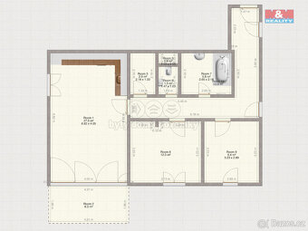 Pronájem bytu 3+kk, 79 m², Plzeň, ul. Safírová - 16