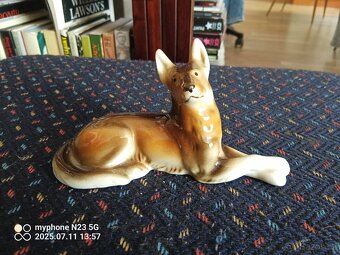 porcelanove sosky royal dux ditmar srnky pes figury - 16