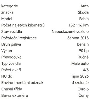 Fabia III 1.2 TSi 66kw klima vyhrev 2015 ambiente - 16