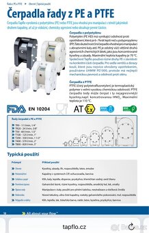 vzduchomembránové čerpadlo Tapflo PTFE - 16