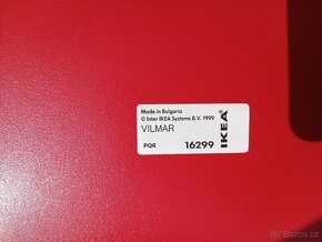 2 ks židle VILMAR Ikea červená/chrom - 16