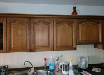 Rustikální dubová linka do U se spotřebiči,6236 - 16