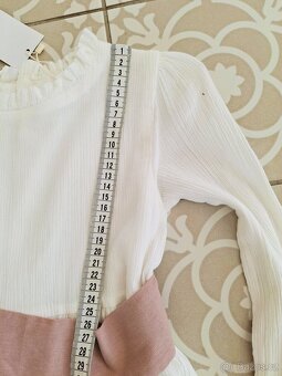 Nové s visačkou bavlněné slavnostní šaty Mango 128 - 16