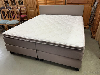 Zánovní boxspring dvoupostel značková - 16