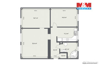 Prodej bytu 3+1, 75 m², Habartov, ul. 1. máje - 16