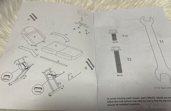 Kosmetické, tetovací masážní lehátko polohovací se stoličkou - 16