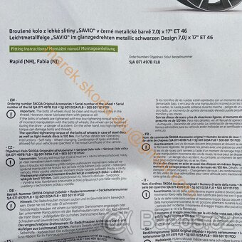 NOVÉ SAVIO R17 FABIA RAPID ODPOČET DPH - 16