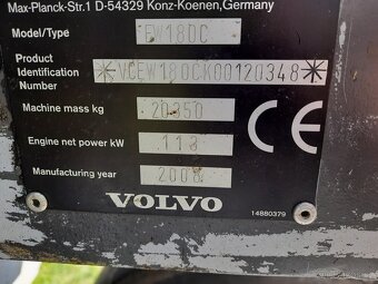 Kolové rypadlo VOLVO EW 180C - 16