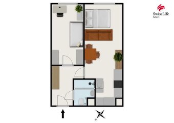 Prodej bytu 2+kk 47 m2 Moučná, Poděbrady - 16