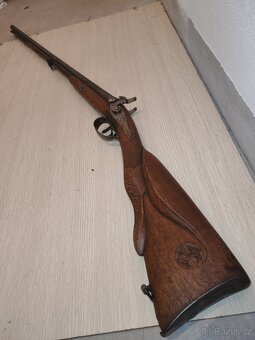 Starožitná perkusní brokovnice - TOP stav.. - 16