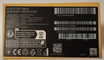 Prodám mobil POCO C65, 8GB/256GB, černý, stav A - 16