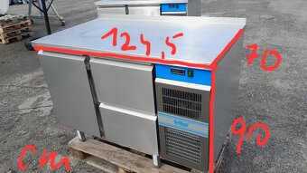 Chladící stůl Rilling s 2x zásuvkou a dveřmi, stav nového. - 16