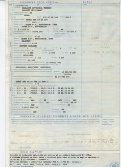 SKLÁPĚČ TATRA T 815 S3 26 208 6x6,rok 1986 - 16