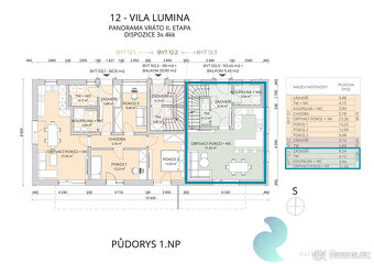 Byt 4+kk, 101,45m2, mezonet, zahrada, balkón, parkování, Pan - 16