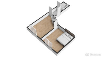 Pronájem bytu 2+kk, 42 m², Praha 8 – Kobylisy, ul. Čimická. - 16