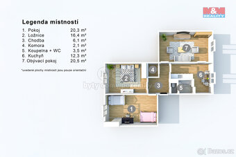 Prodej bytu 3+1, 80 m², Ústí nad Labem, ul. Jizerská - 16
