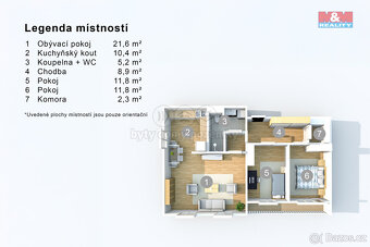 Prodej bytu 3+kk, 71 m², Krupka, ul. Dukelských hrdinů - 16
