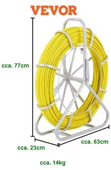 Protahovací pero elektrikářské, skelné vlákno, Ø8mm x 150m - 16