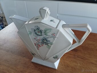 PORCELÁNOVÁ KONVICE VICTORIA - ČESKÉ ART DECO -VÝVOZ FRANCIE - 16