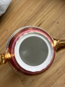 Konvice, porcelán, Thun, bílá, zdobená - 16